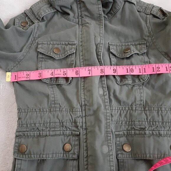 Joe Fresh Girls Army Green Military Jacket Size Small - Picture 9 of 10
